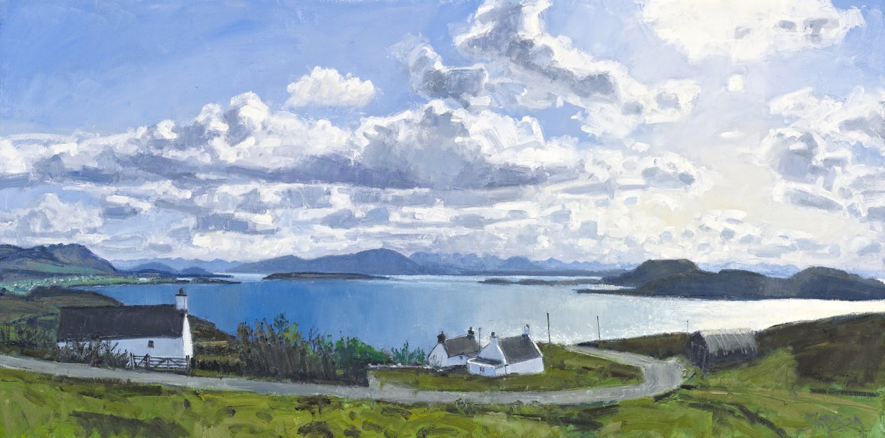 Baia di Badentarbat, 2011 (olio su tela) da Charles Simpson
