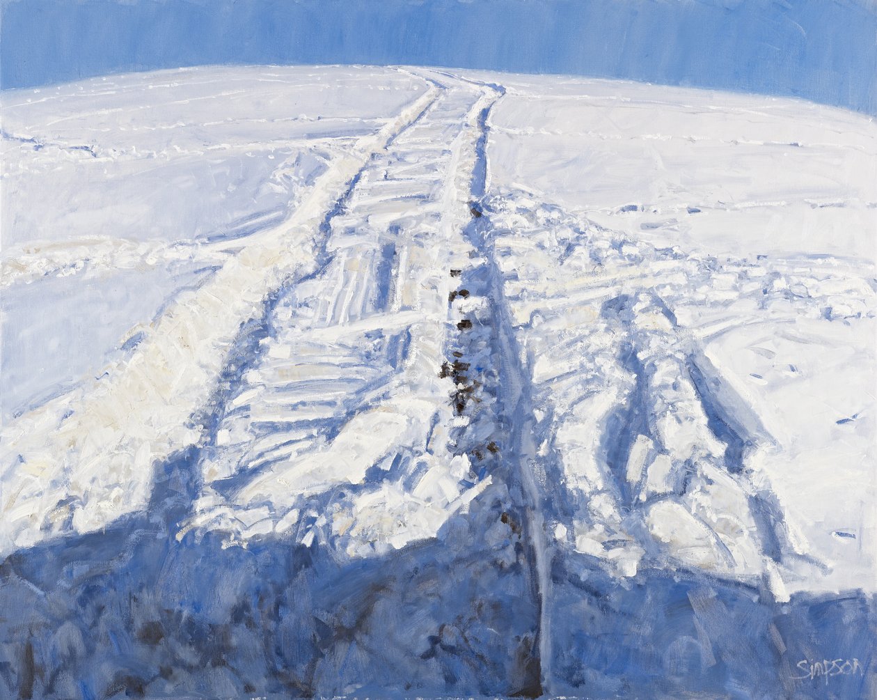 Neve profonda, 2010 (olio su tela) da Charles Simpson