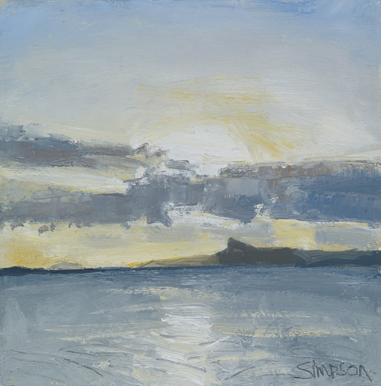 Eigg, 2013 (olio su tela) da Charles Simpson
