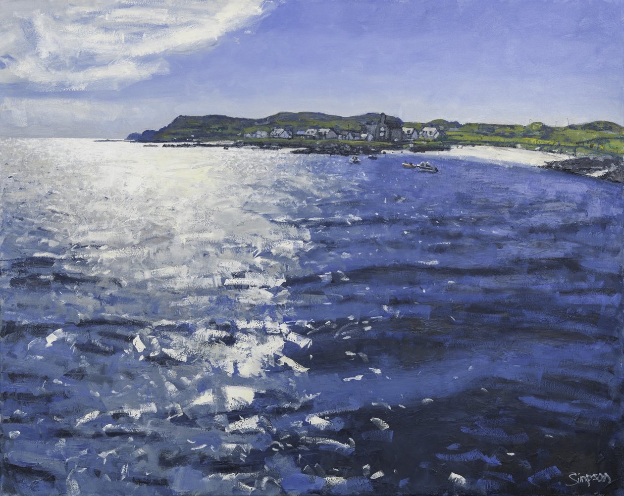 Iona Light, 2017 (olio su tela) da Charles Simpson
