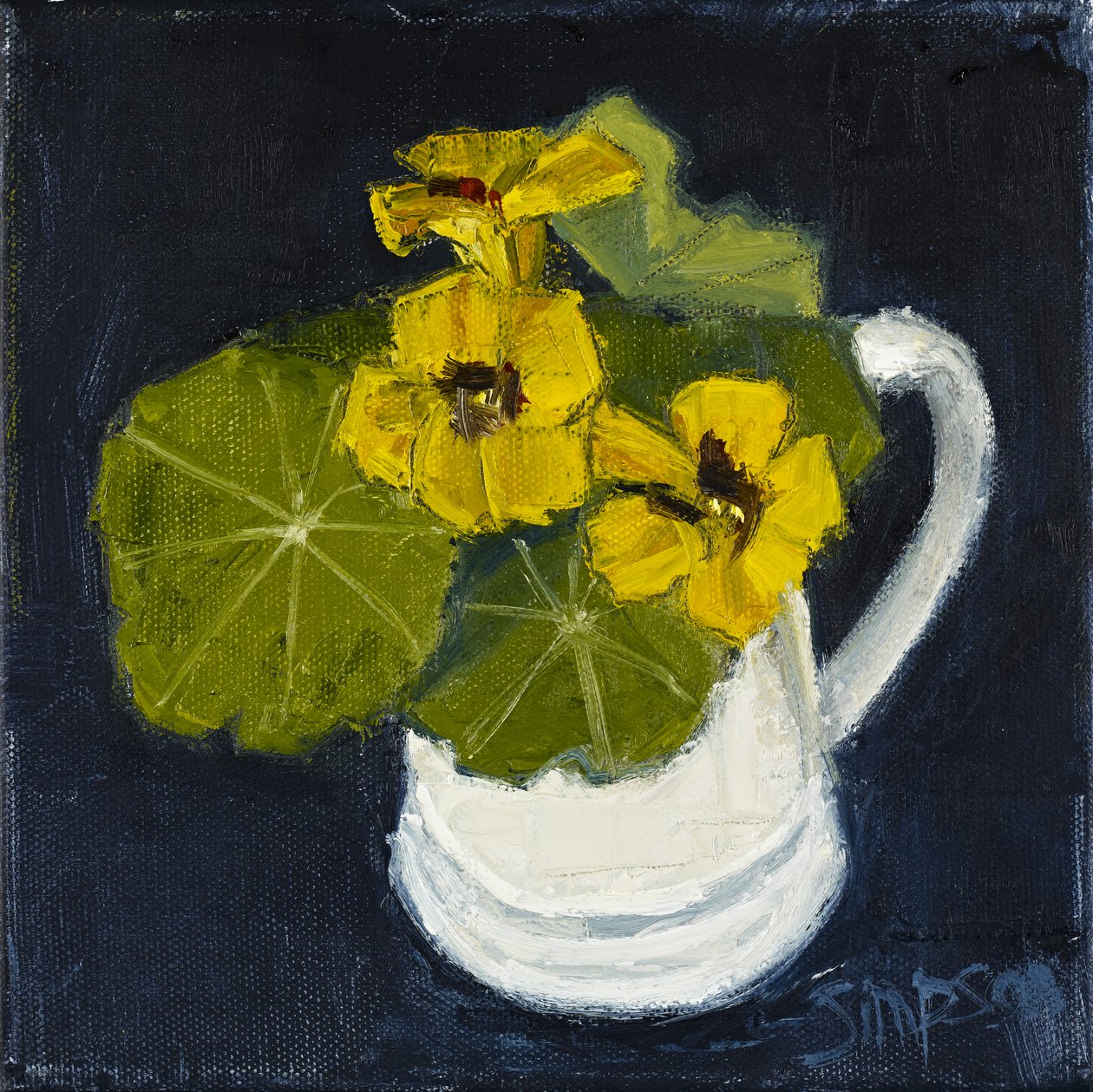 Nasturzi di Maria, 2010 (olio su tela) da Charles Simpson