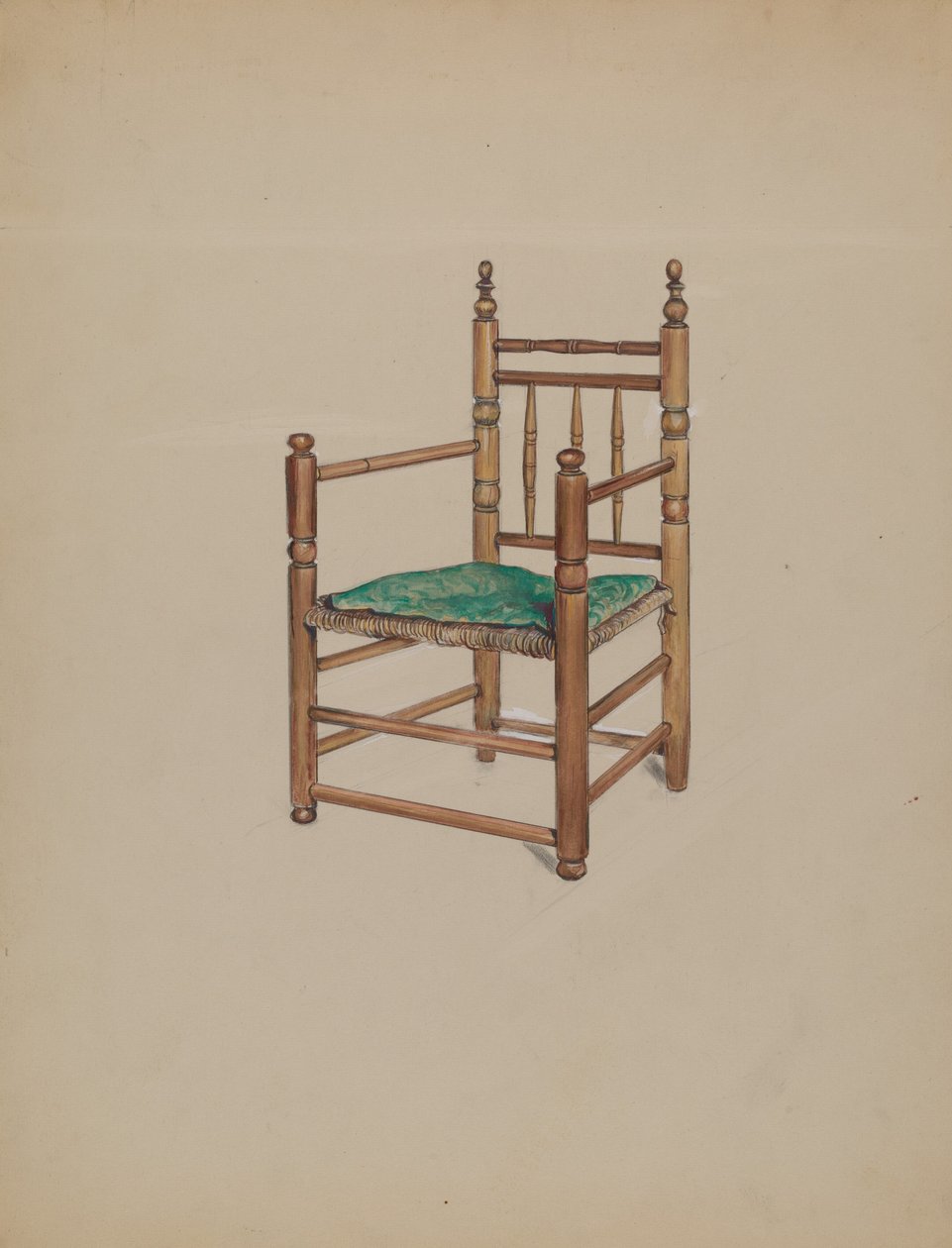 Poltrona intagliata da Charles Squires