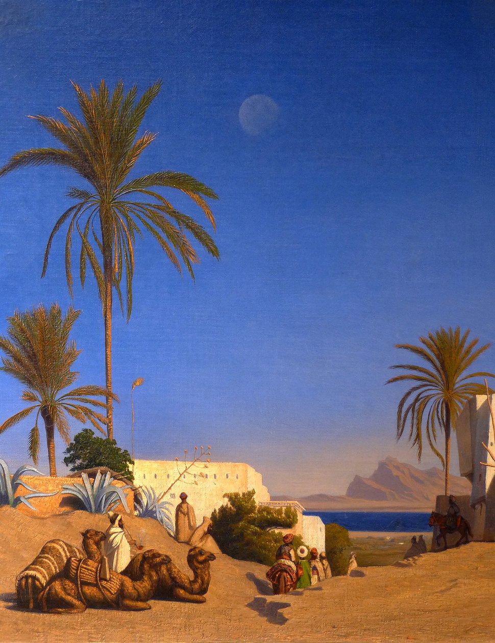 Paesaggio algerino (dettaglio) da Charles Theodore (1814 88) Frere