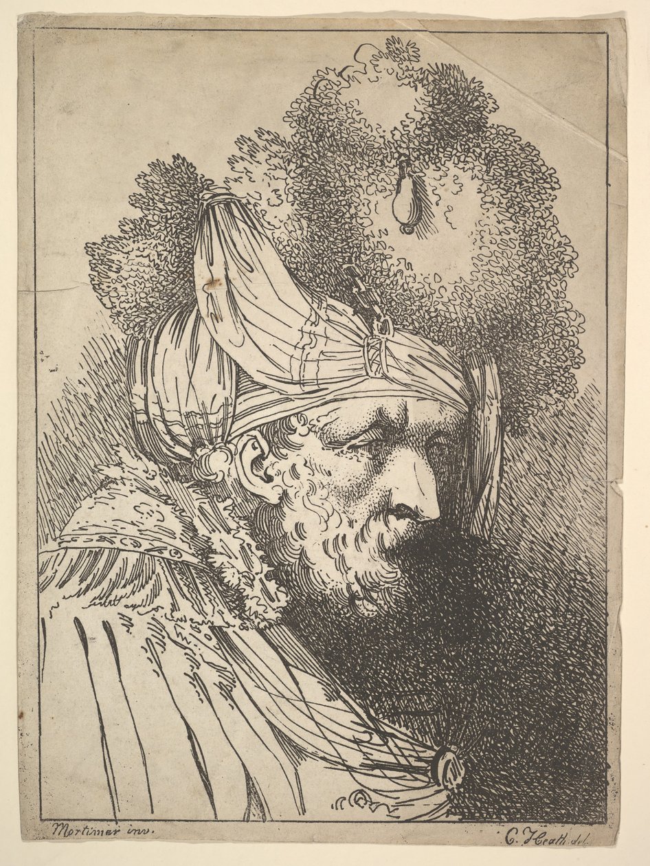 Testa orientale, ca. 1803 da Charles Theodosius Heath