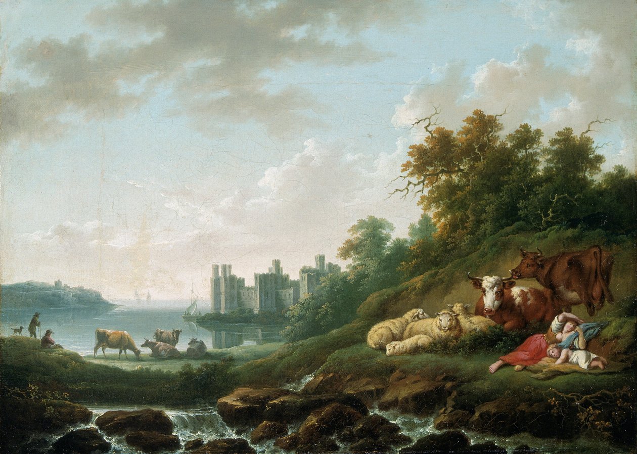 Castello di Caernarvon, 1783-1840 da Charles Towne