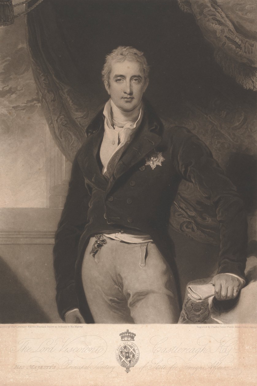 Lord Visconte Castlereagh da Charles Turner