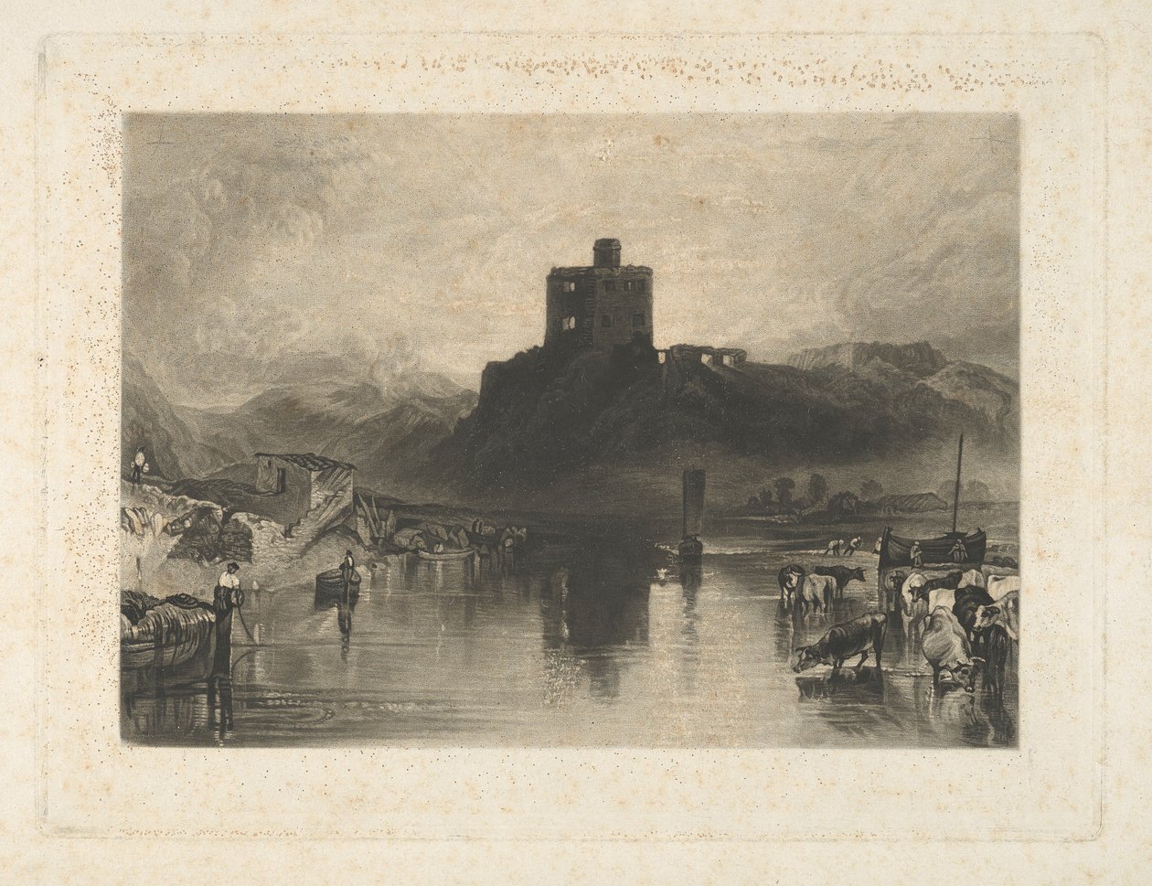 Castello di Norham, sul fiume Tweed da Charles Turner