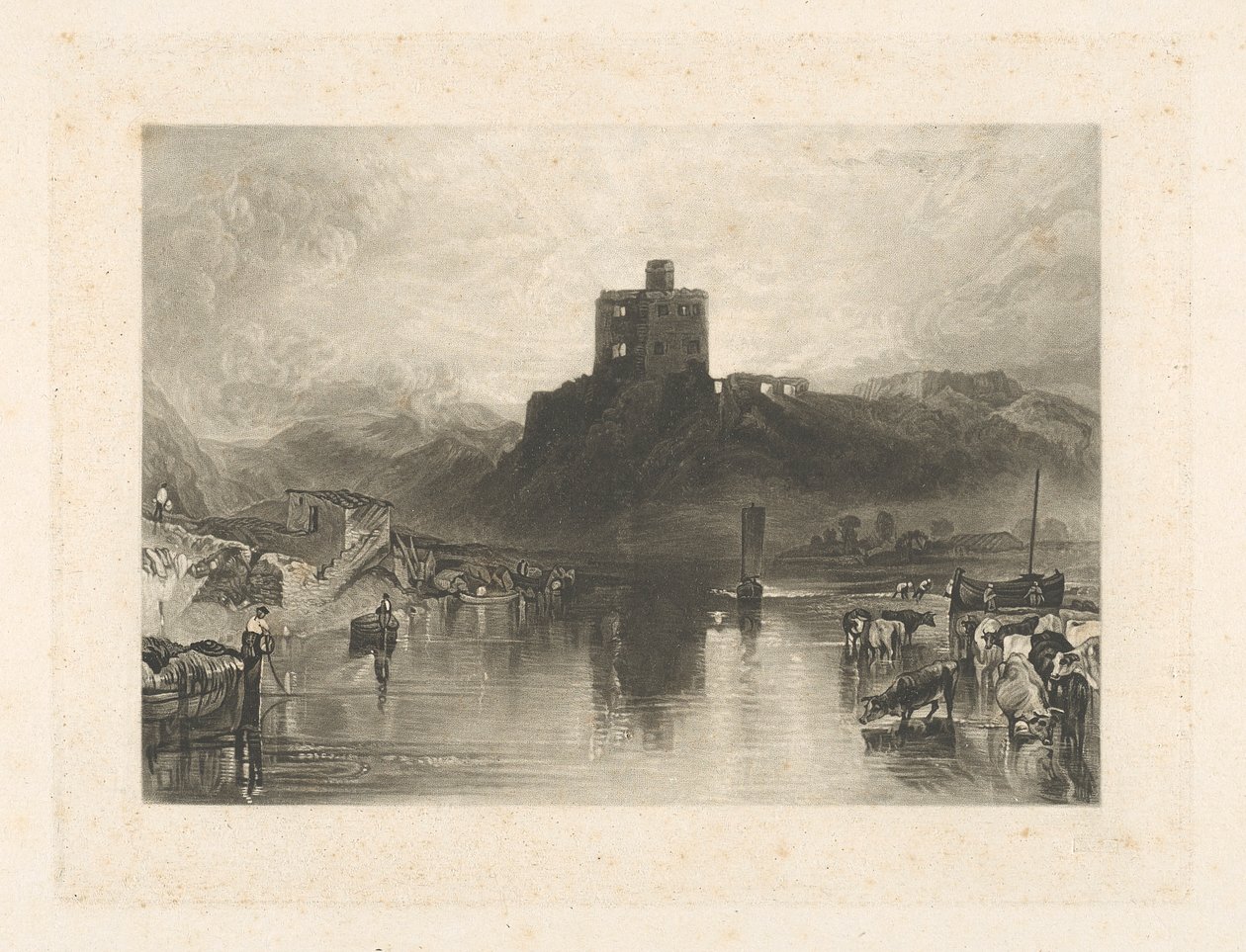 Castello di Norham, sul fiume Tweed da Charles Turner