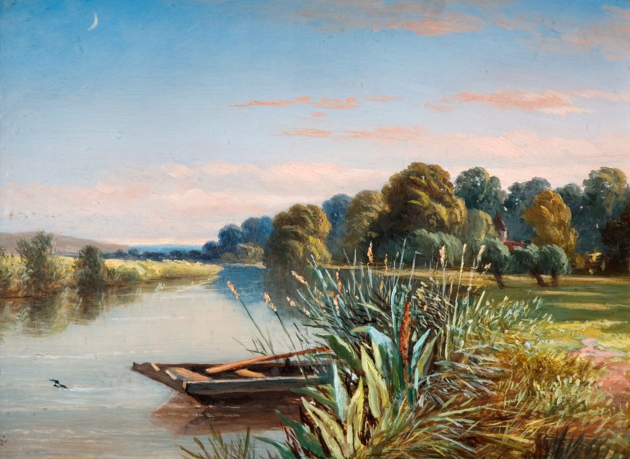Scena sul fiume, 1880 da Charles Walter Radclyffe