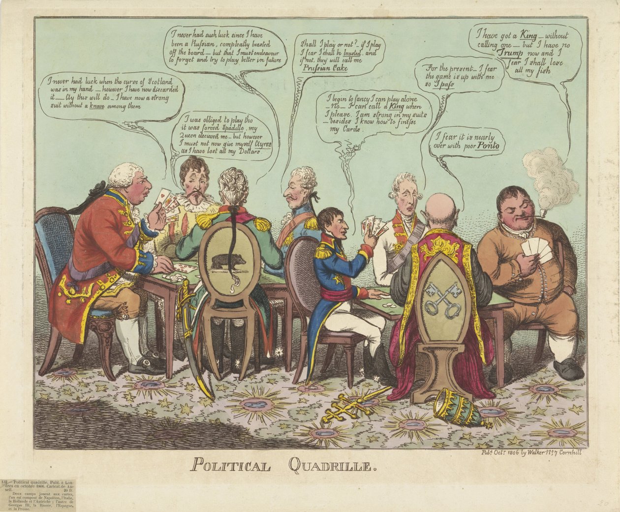 Quadriglia politica, 1806 da Charles Williams