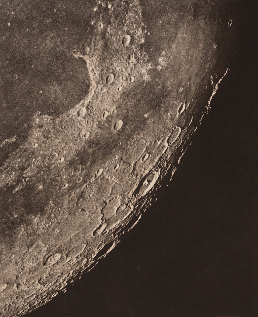 Carta fotografica della luna da Charles le Morvan