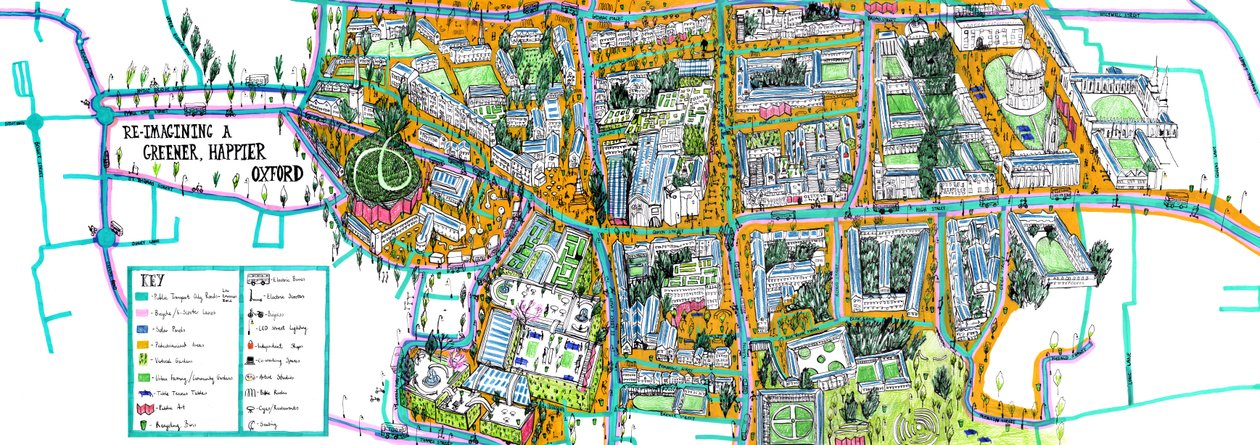 Mappa di Oxford da Charlotte Orr
