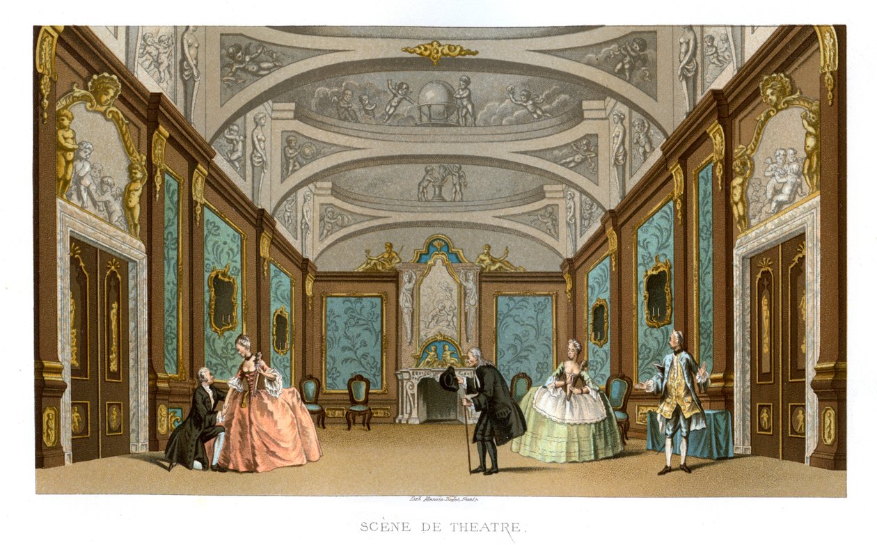 Scena di una commedia, 1885 da Charpentier