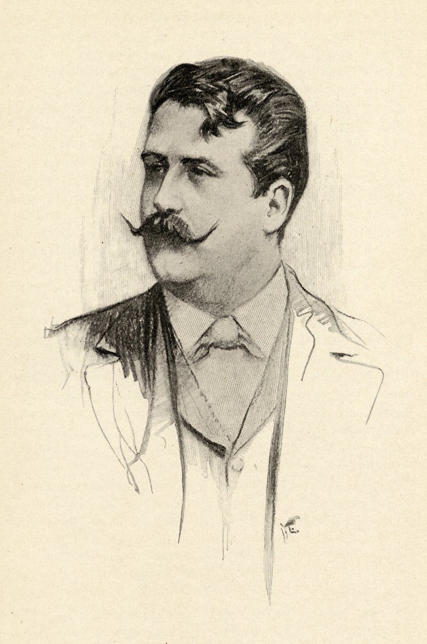Ruggero Leoncavallo (1857-1919) illustrazione da 