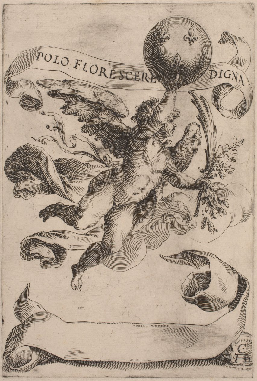 Genio con lo stemma dei Medici, 1605 da Cherubino Alberti