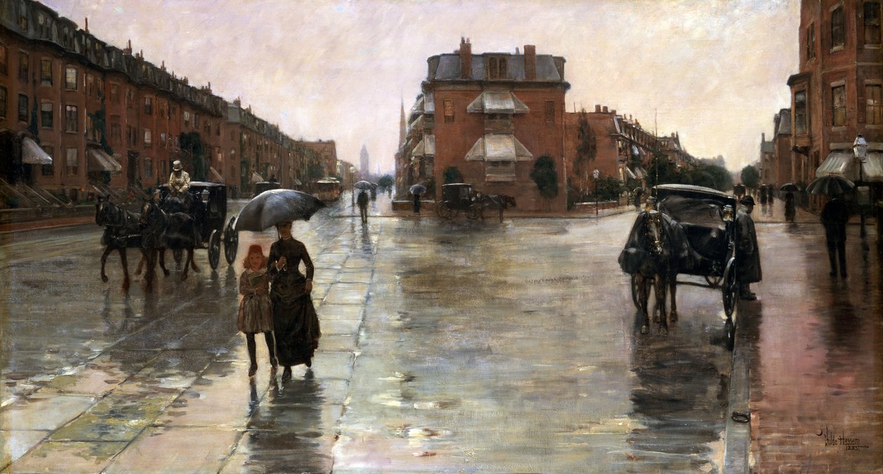 Giornata piovosa, Boston da Childe Hassam
