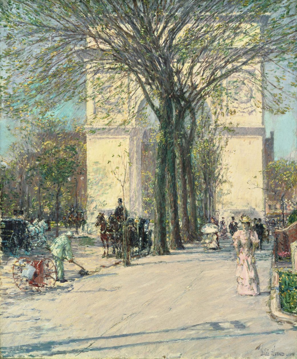 Arco di Washington, Primavera da Childe Hassam