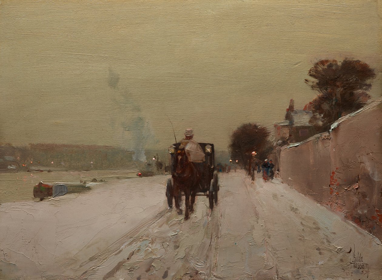 Lungo la Senna, inverno da Childe Frederick Hassam
