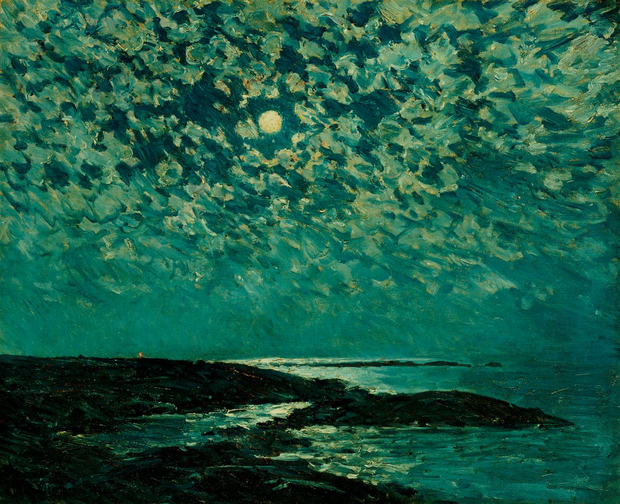 Chiaro di luna, Isola di Shoals da Childe Frederick Hassam