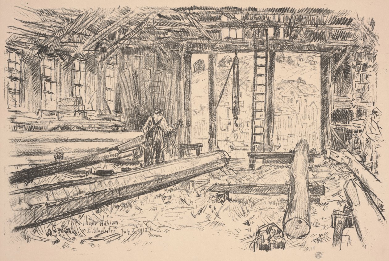 Negozio Spar, Gloucester da Childe Frederick Hassam