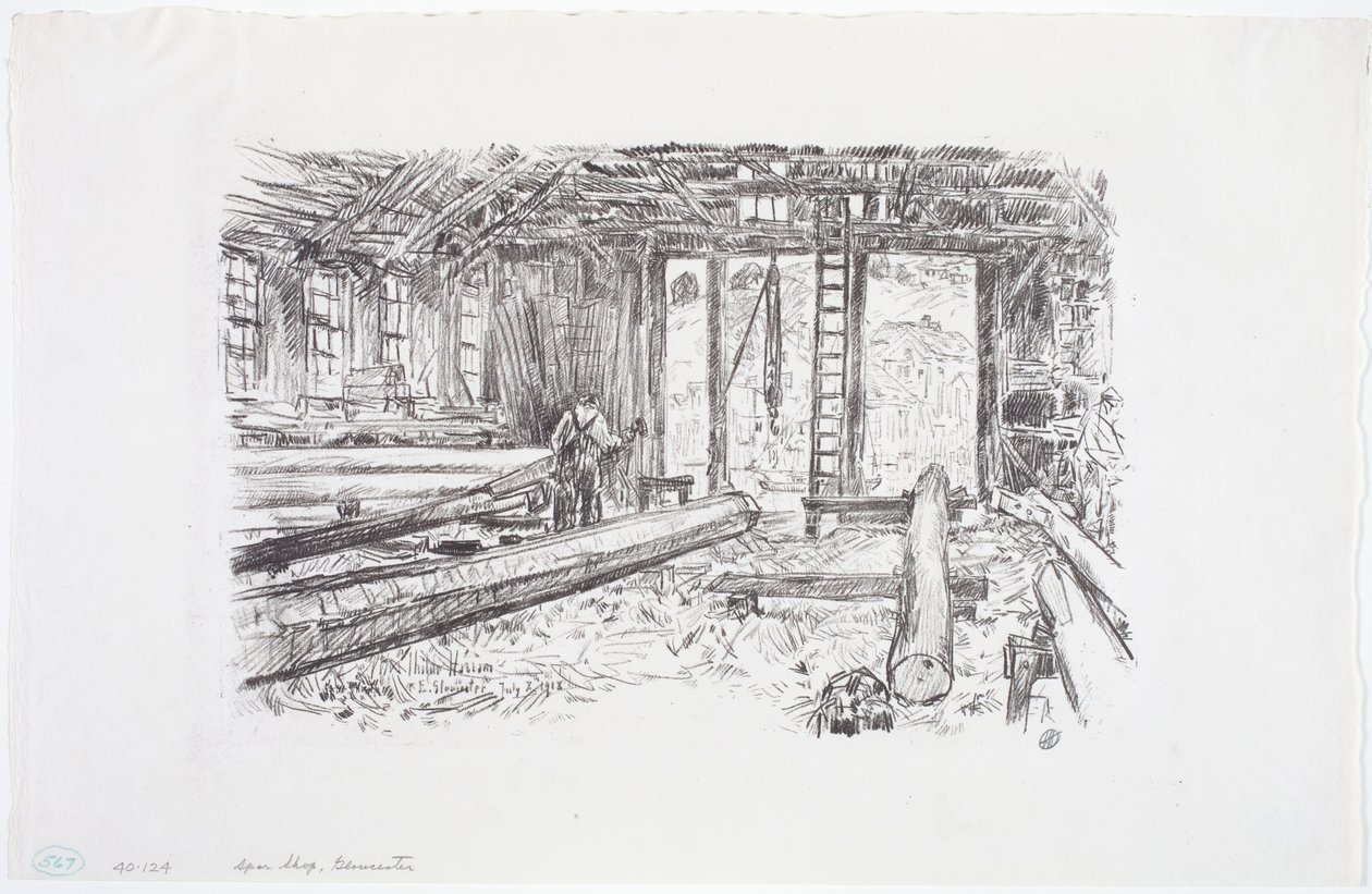 Negozio Spar, Gloucester da Childe Frederick Hassam