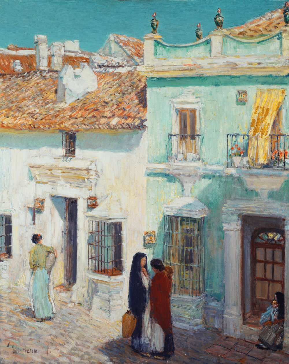 Scena di Strada, La Ronda, Spagna da Childe Frederick Hassam