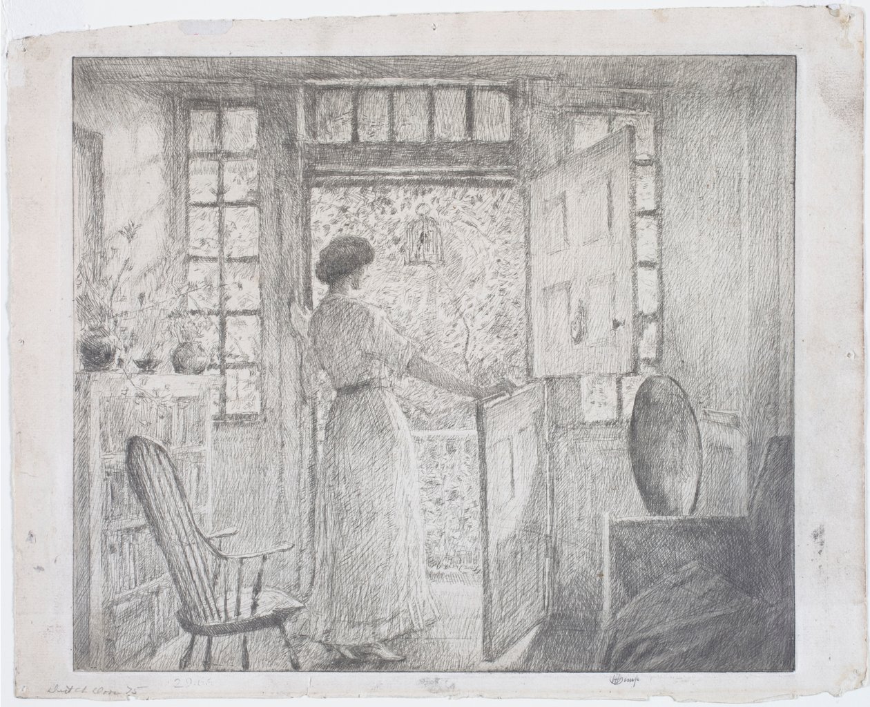 La porta olandese da Childe Frederick Hassam