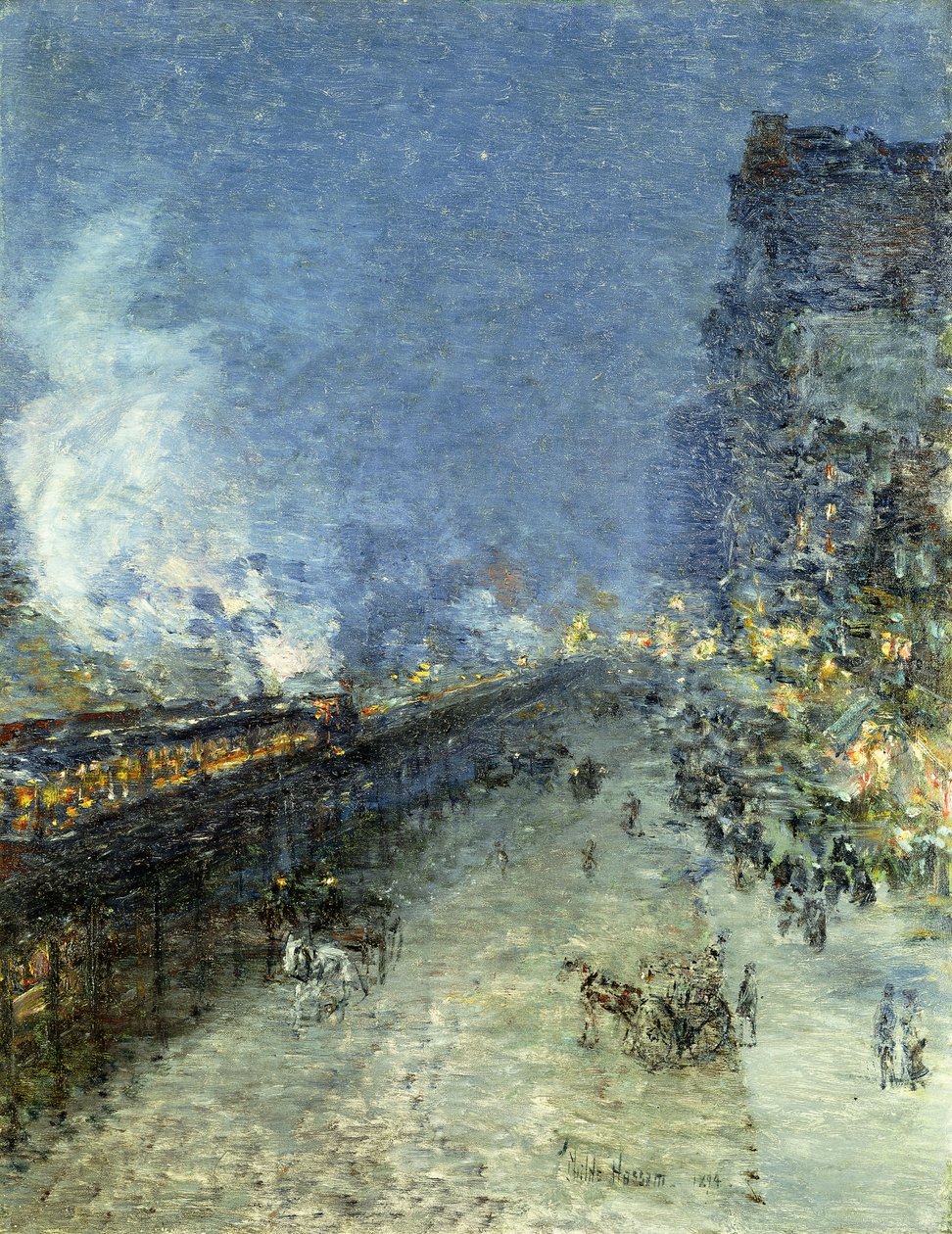 La Metropolitana Sopraelevata, New York da Childe Frederick Hassam