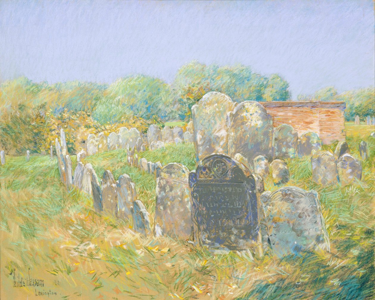 Cimitero coloniale di Lexington da Childe Hassam