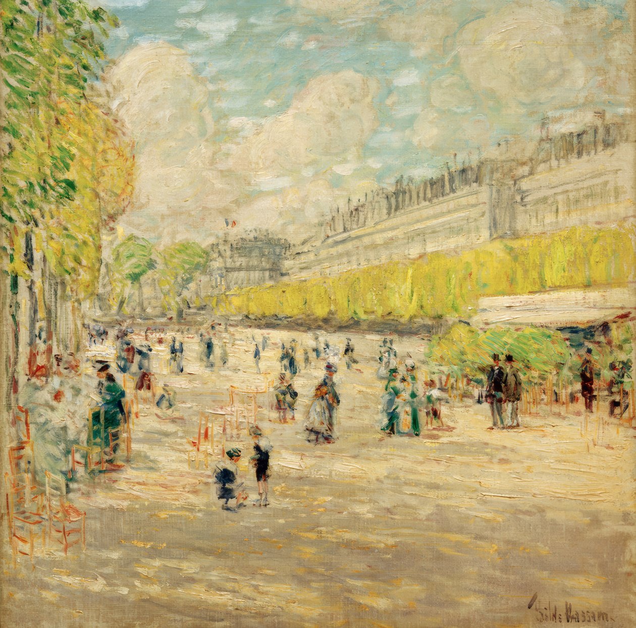 I giardini delle Tuileries da Childe Hassam