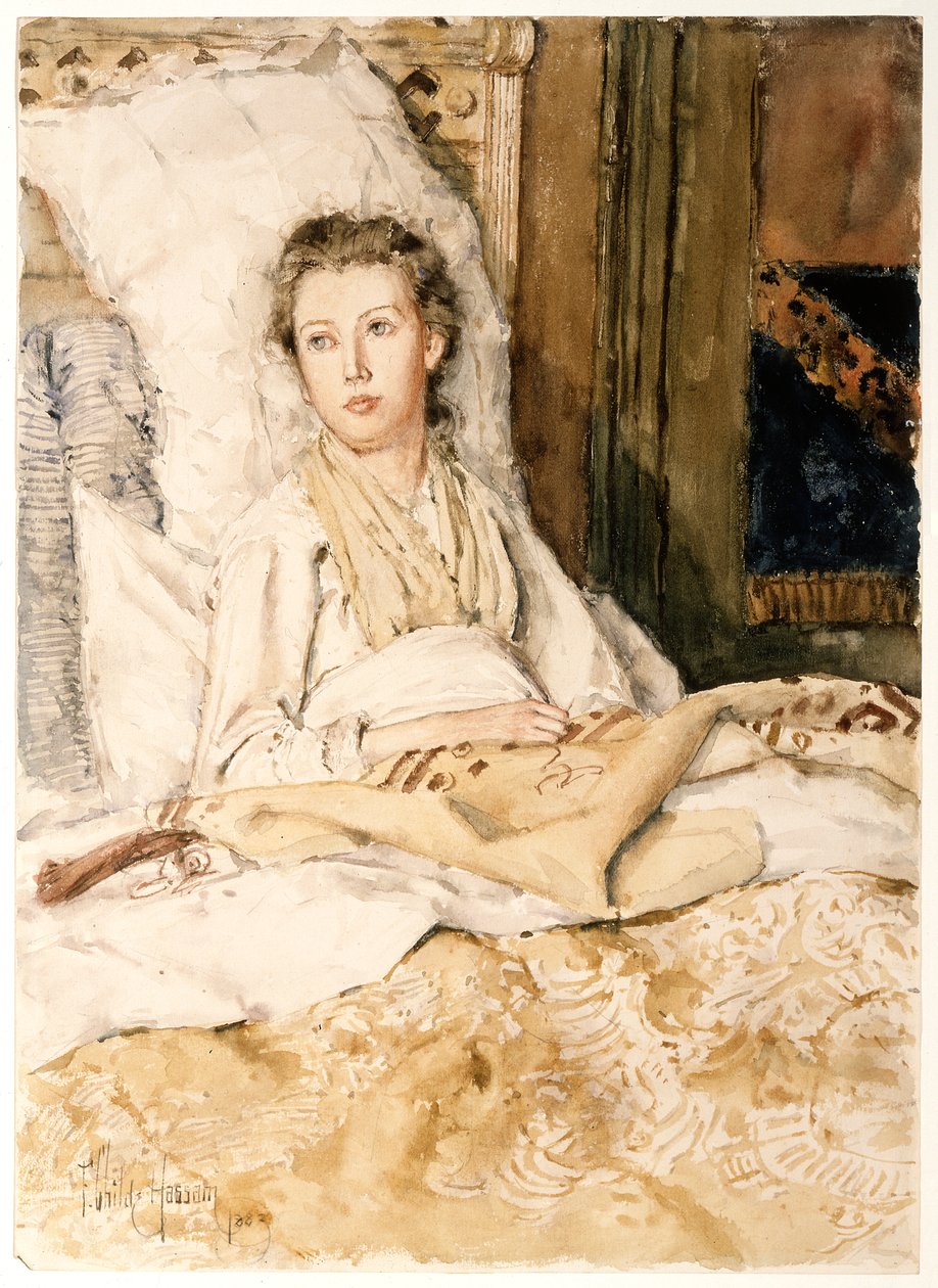 Maud che cuce da Childe Hassam