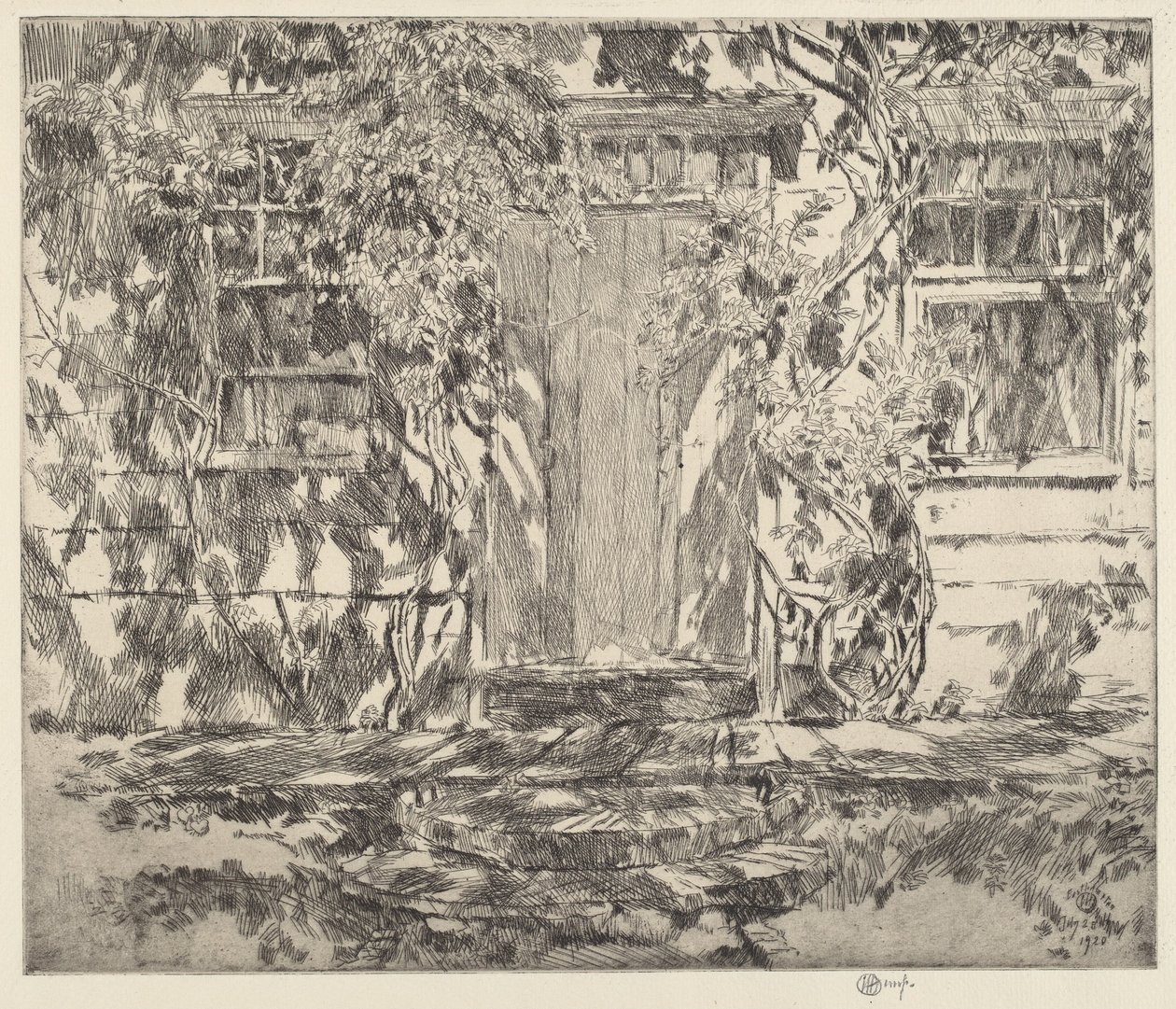 Vecchio ingresso, Easthampton da Childe Hassam