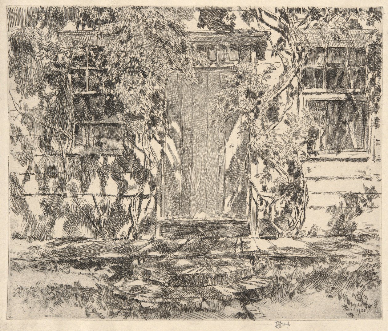 Vecchio Portone, Easthmapton, 1920 da Childe Hassam