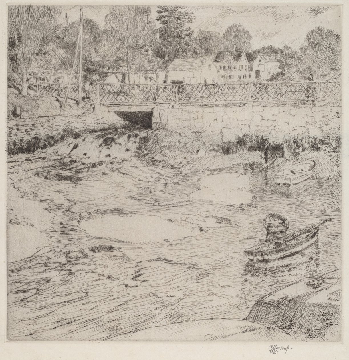 Vecchio pizzo da Childe Hassam