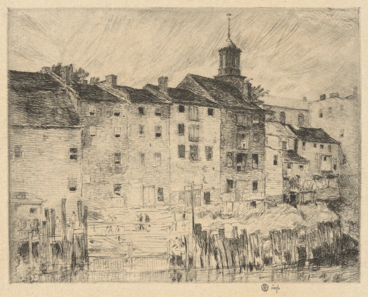 Vecchi Magazzini, Portsmouth da Childe Hassam