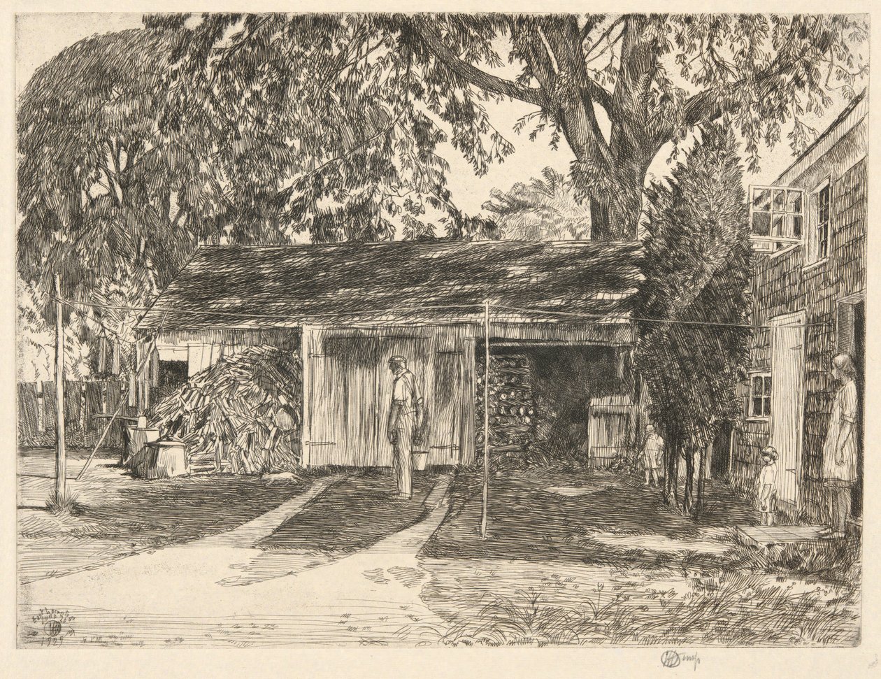 Vecchio capanno, Easthampton, 1929 da Childe Hassam