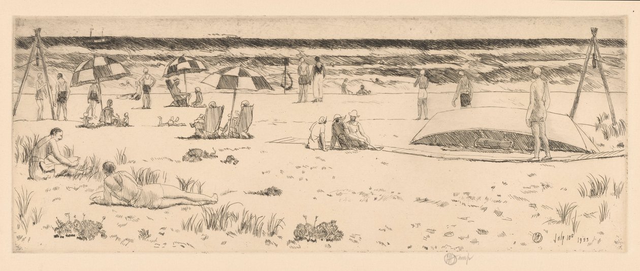 The Beach Club, Easthampton da Childe Hassam