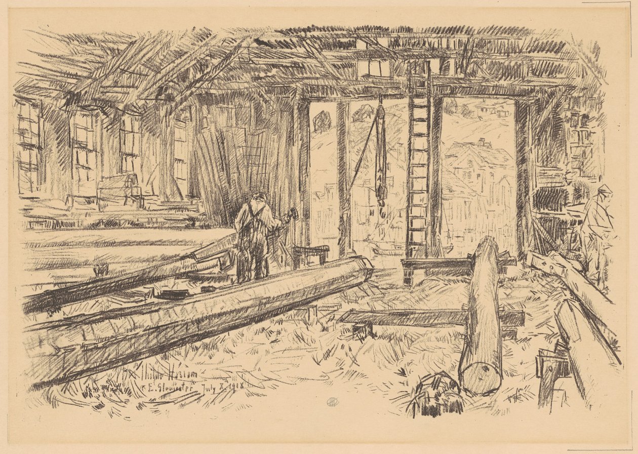 Il negozio Spar, Gloucester da Childe Hassam