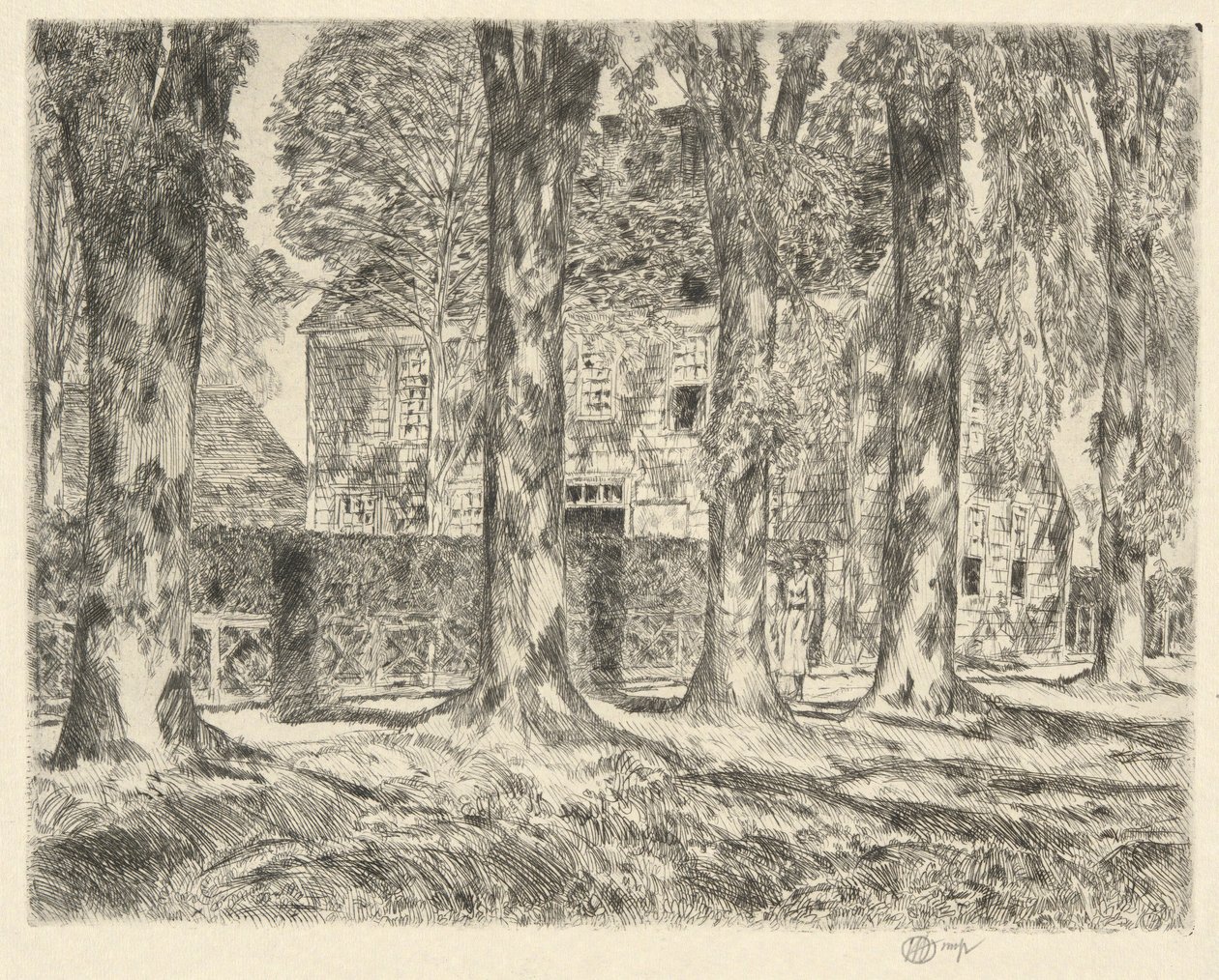 Olmi del villaggio, 1923 da Childe Hassam
