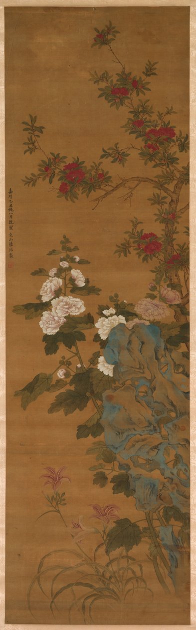 Fiori e rocce da China, Ming dynasty