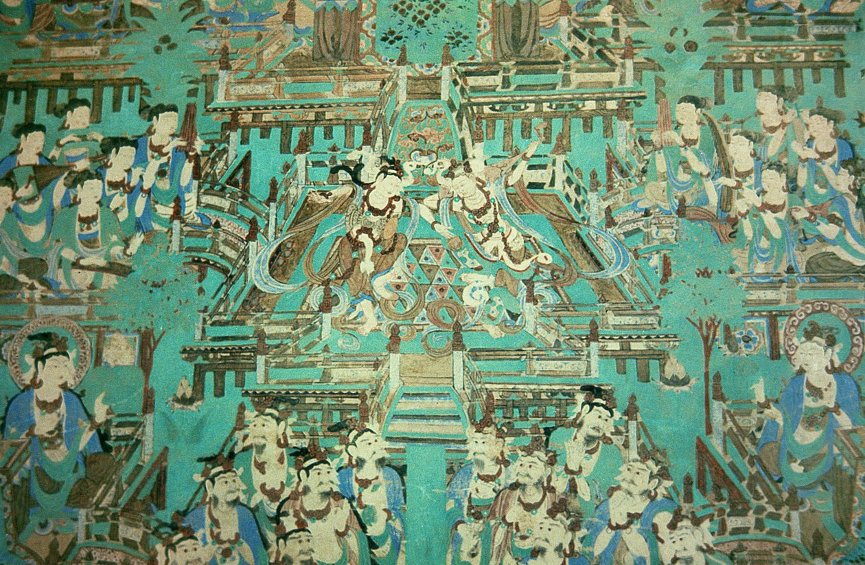 Dame danzanti, Dinastia Tang, 618-907 da Chinese School