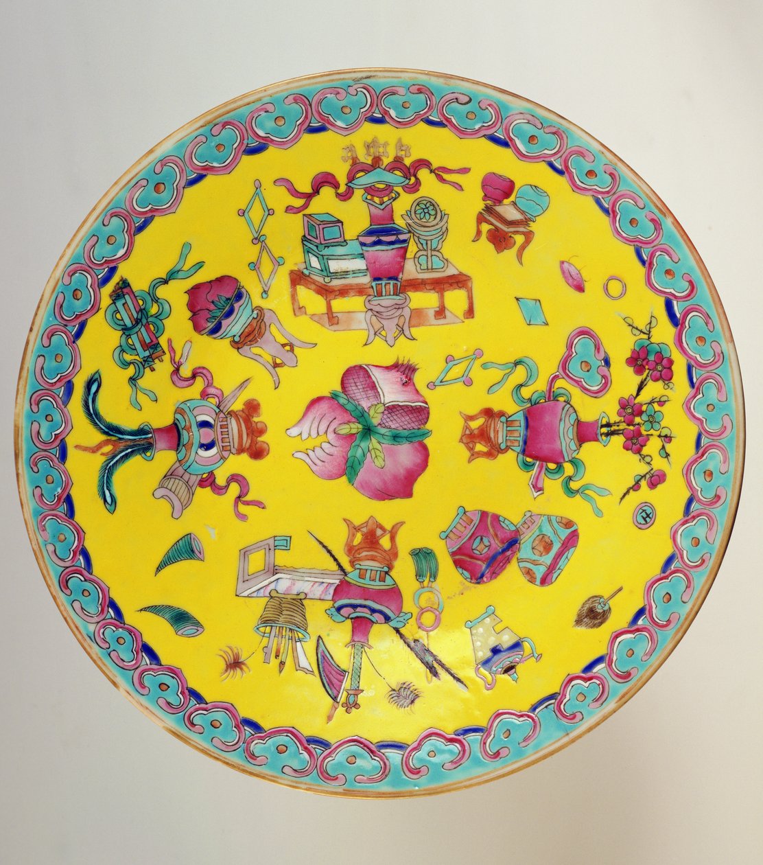 Piatto decorato, 1736-95 da Chinese School