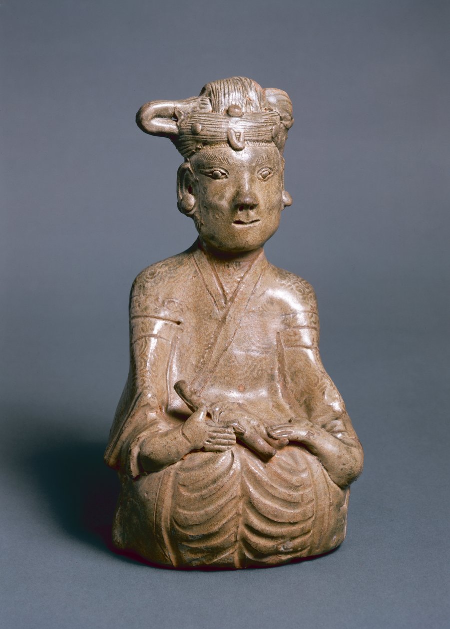 Figura seduta, Jin Occidentale, 265-316 da Chinese School