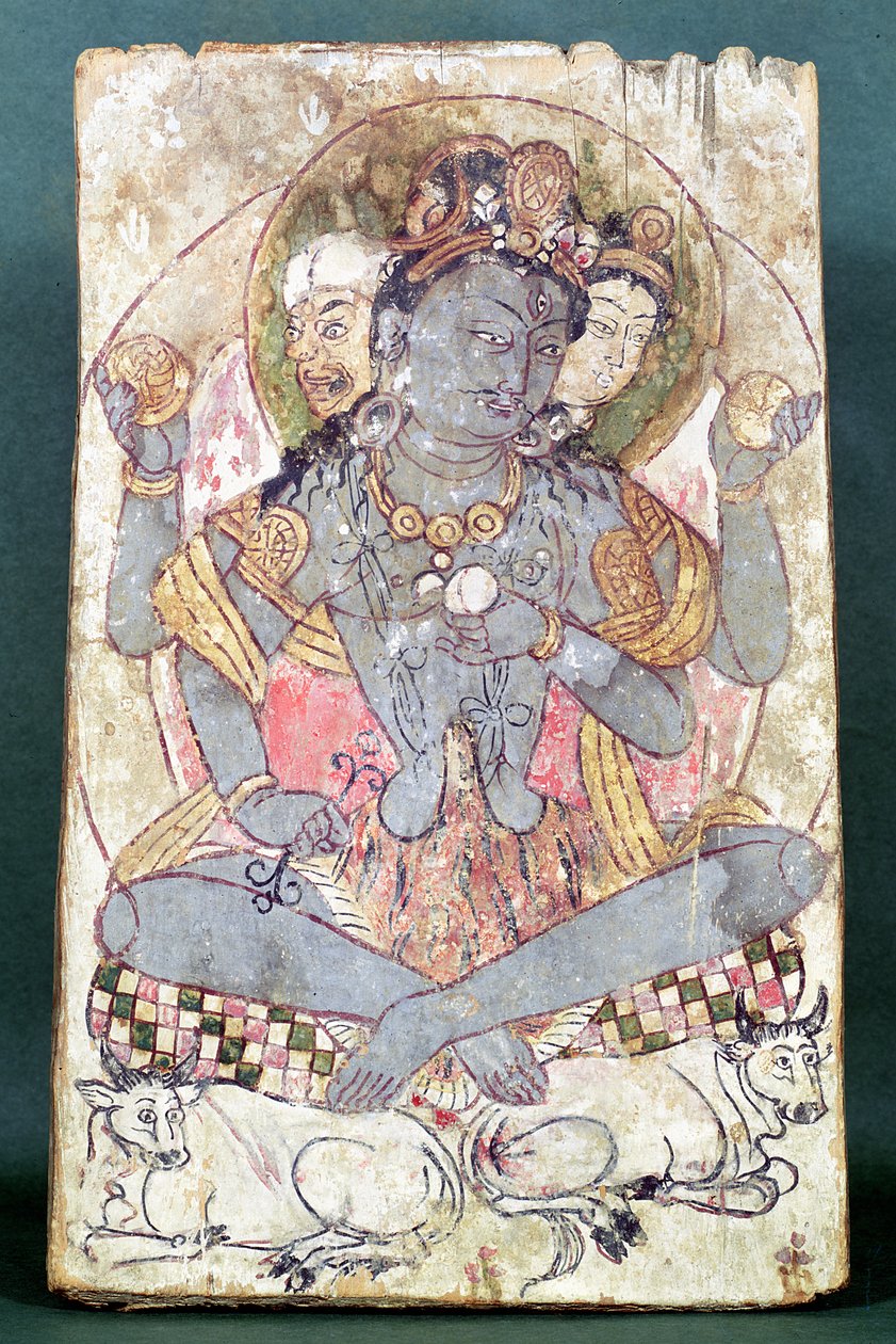 Shiva da Dandan-Uiliq, Khotan, c.500-527 a.C. da Chinese School