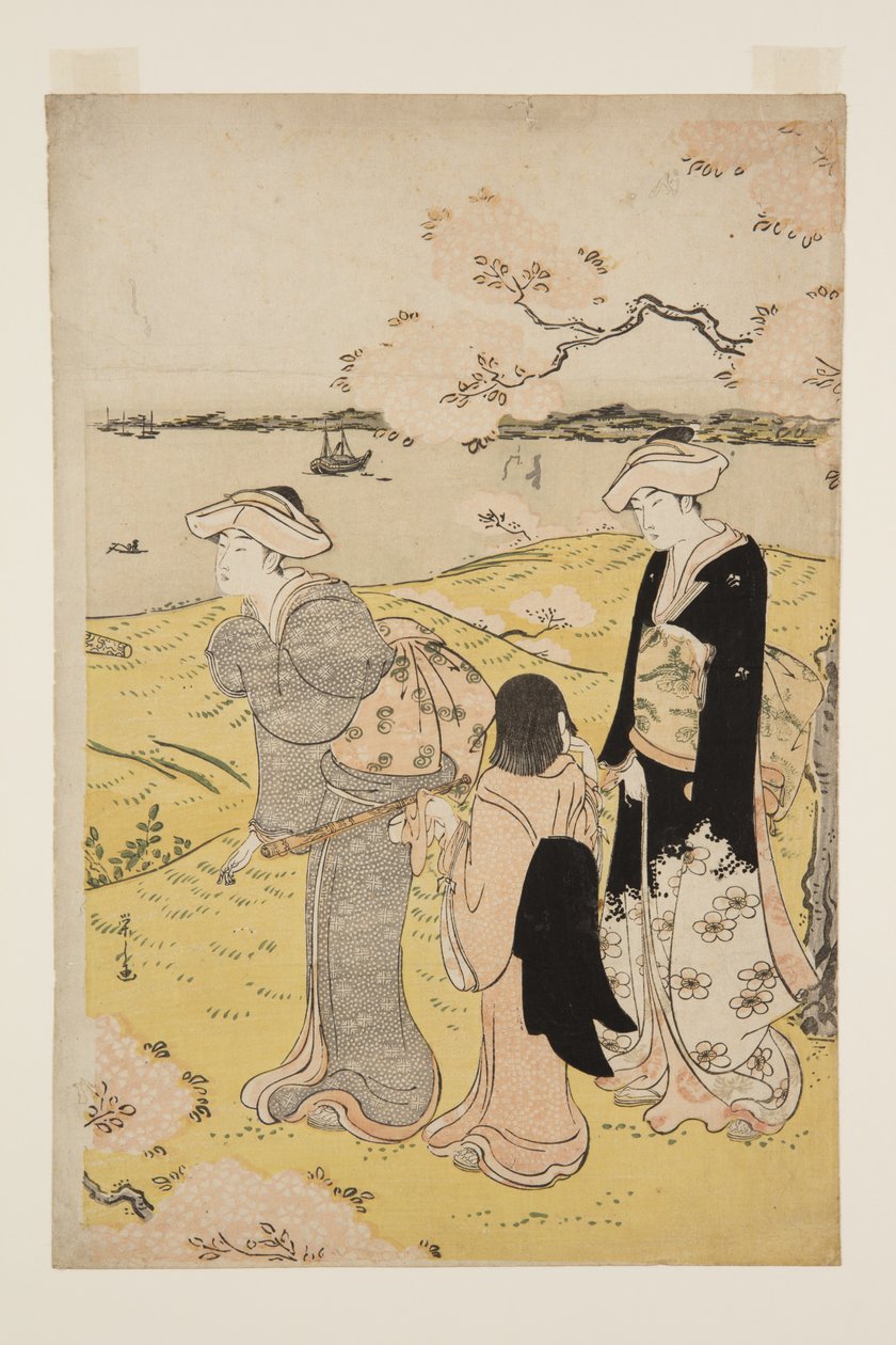Visita ai ciliegi in fiore a Goten-yama da Chobunsai Eishi