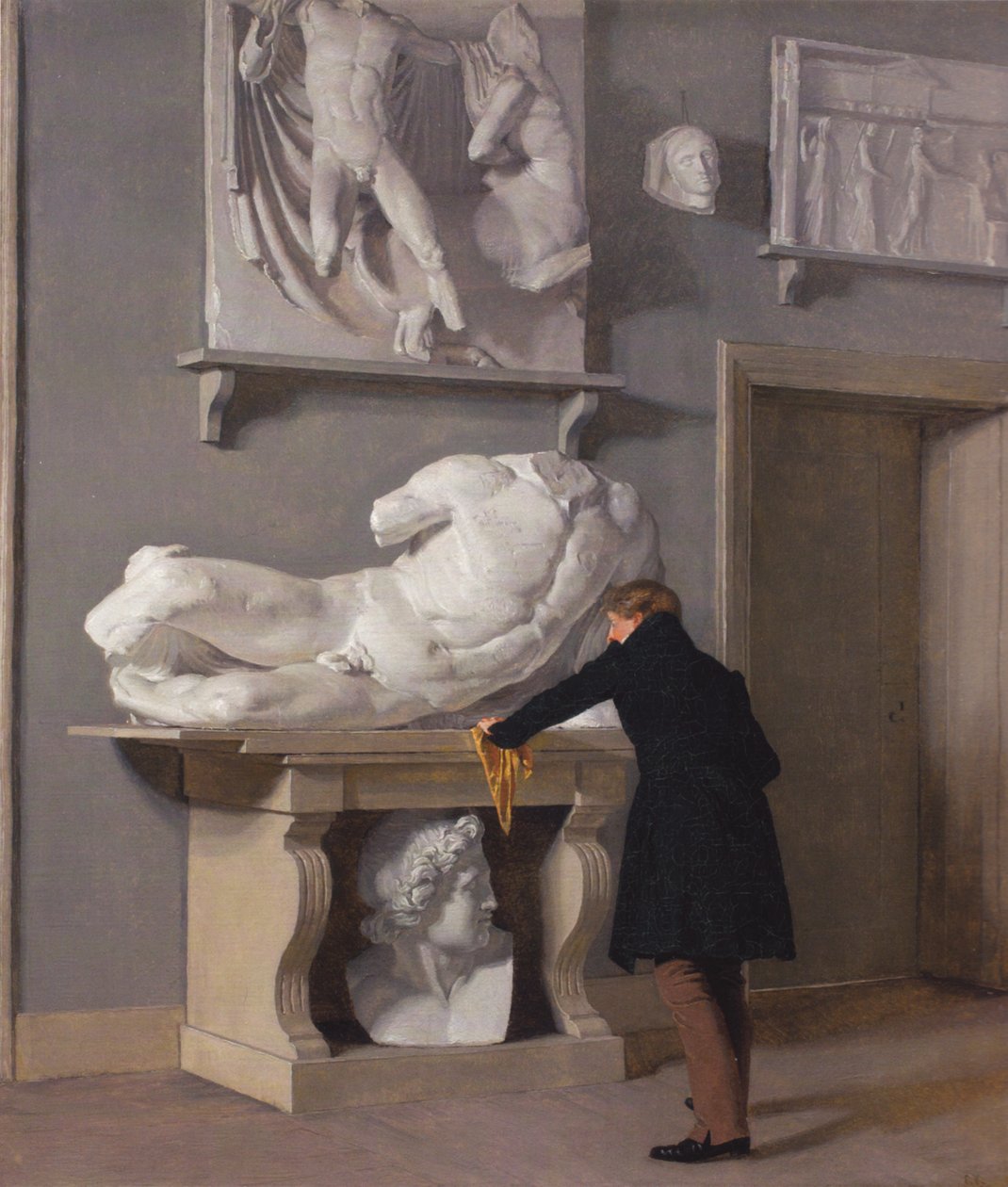 Parti della collezione di calchi a Charlottenborg da Christen Schjellerup Købke