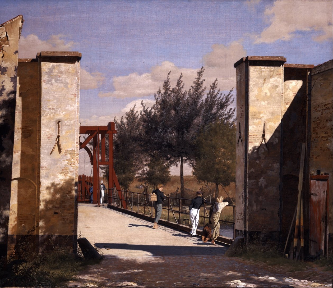 La Porta Nord della Cittadella da Christen Schjellerup Købke