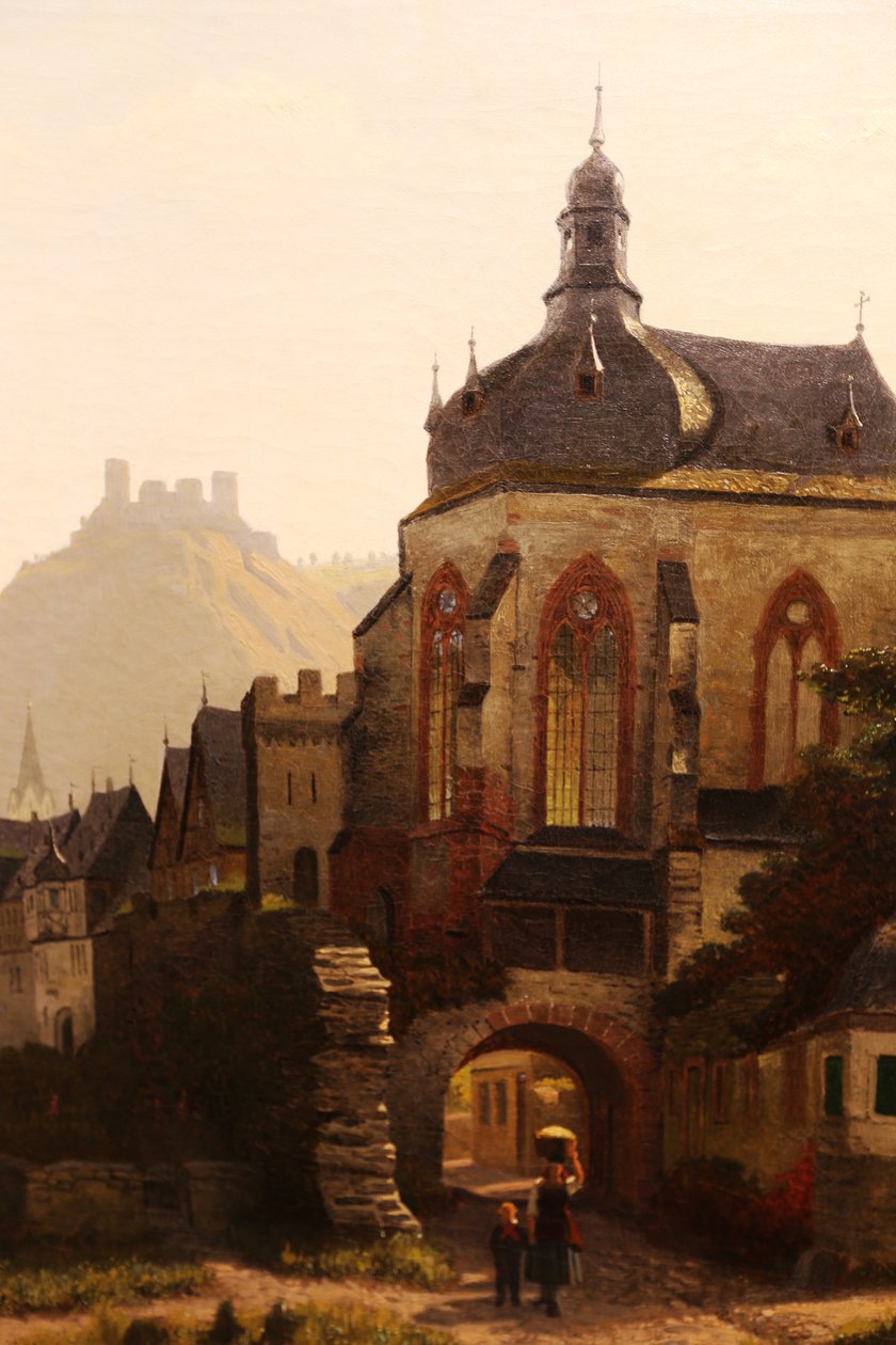 Oberwesel e Castello Schönburg da Christian Eduard Boettcher