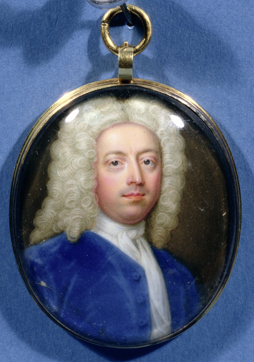 Miniatura di Joseph Addison (1672-1719) da Christian Friedrich Zincke