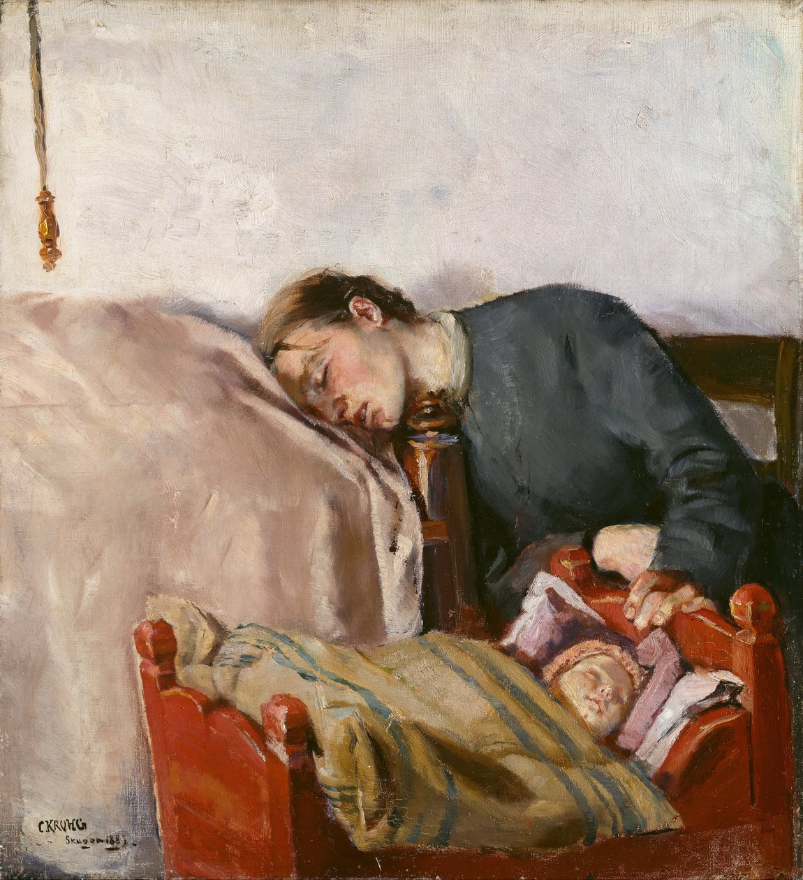 Madre e figlio da Christian Krohg